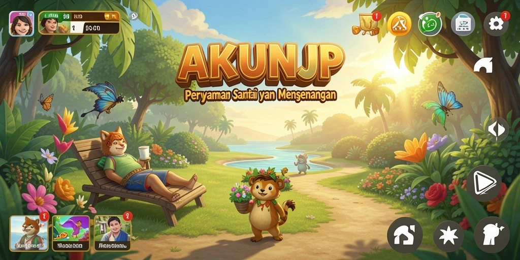 Tampilan istimewa dari gameplay AKUNJP yang mengasyikkan.