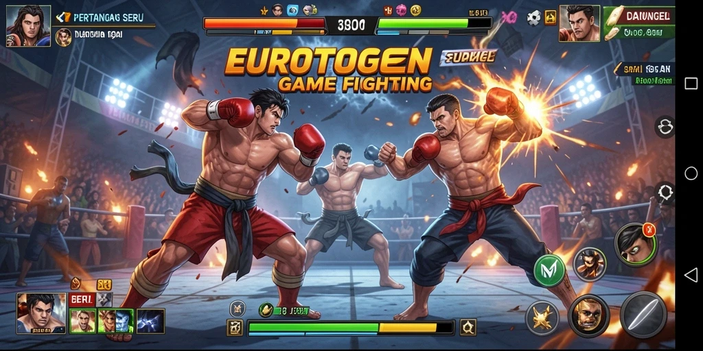 Tampilan aksi pertarungan mendebarkan dalam EUROTOGEL.