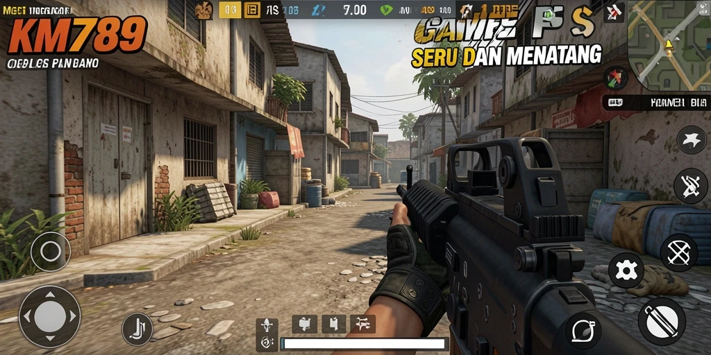 Gameplay KM789: aksi tembak-menembak yang mendebarkan dan grafis memukau.