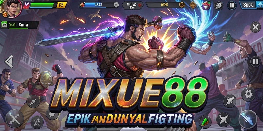 Gameplay MIXUE88 yang dinamis dan penuh aksi Fighting.