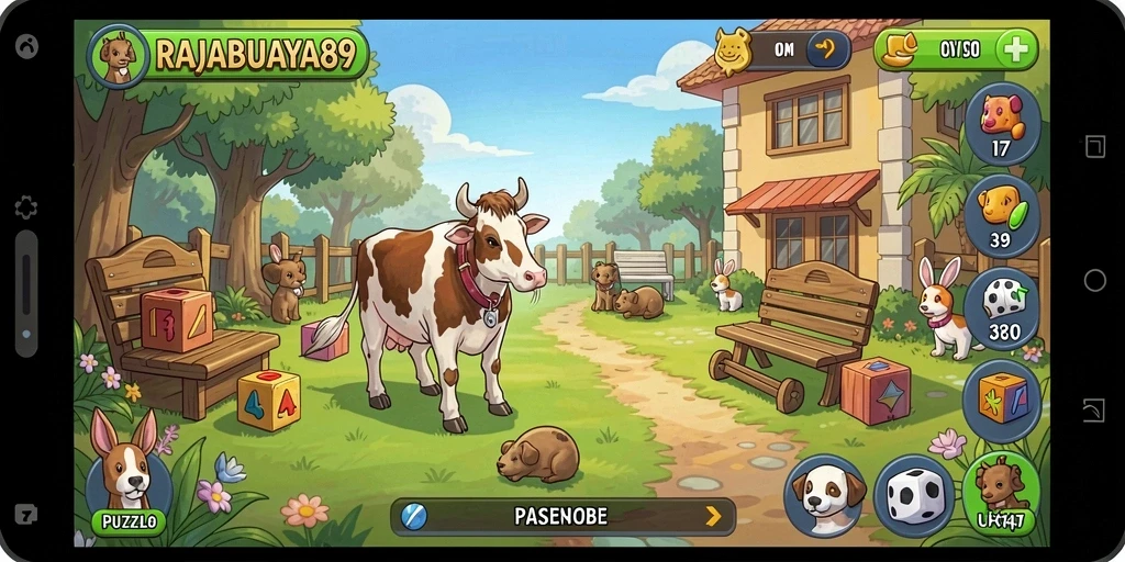 Gameplay seru RAJABUAYA89 dengan berbagai teka-teki menarik.