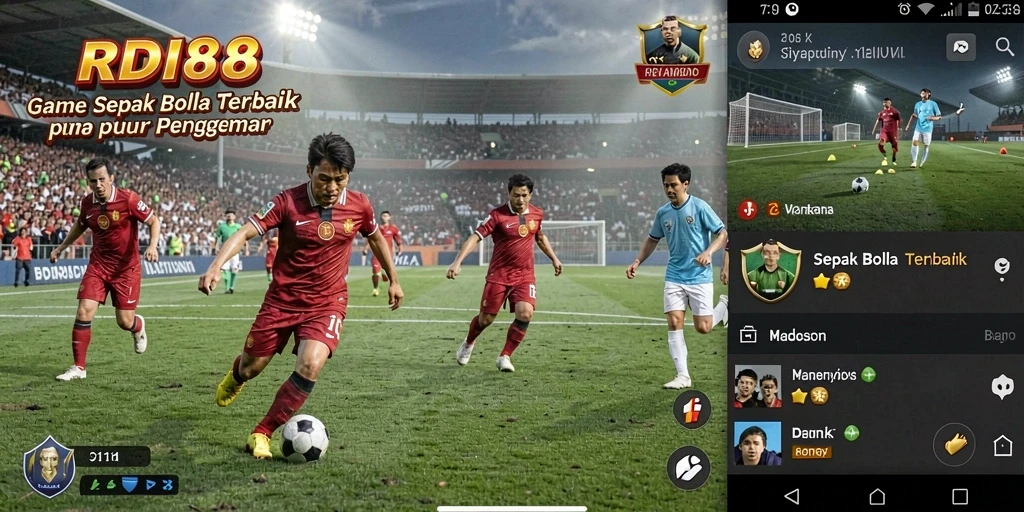 Gambaran gameplay RDI88 yang menegangkan dan realistis dalam sepak bola.