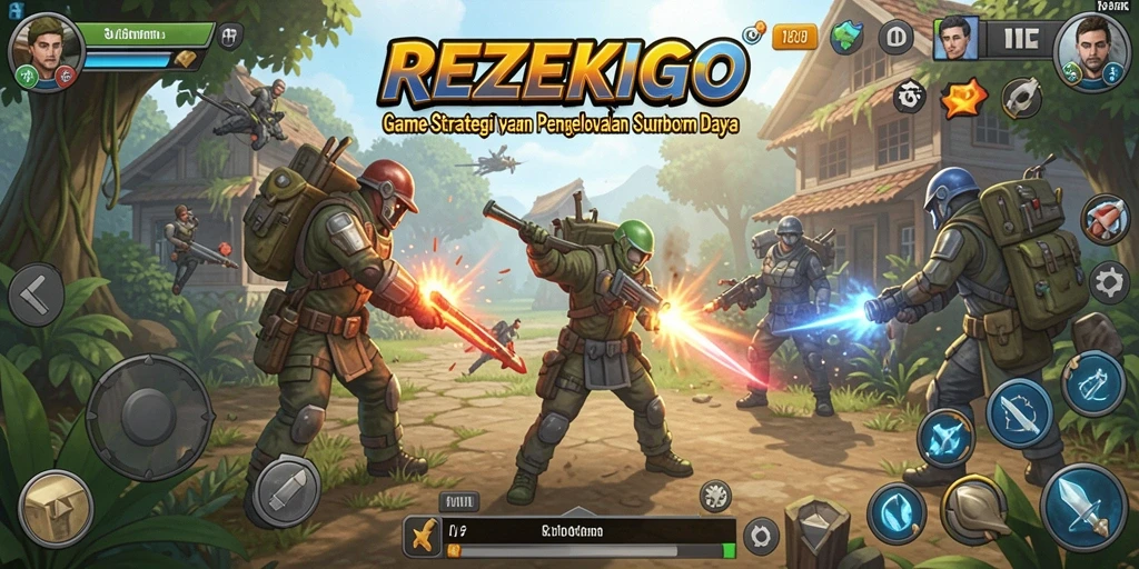 Menampilkan grafis menarik dari gameplay REZEKIGO yang seru.
