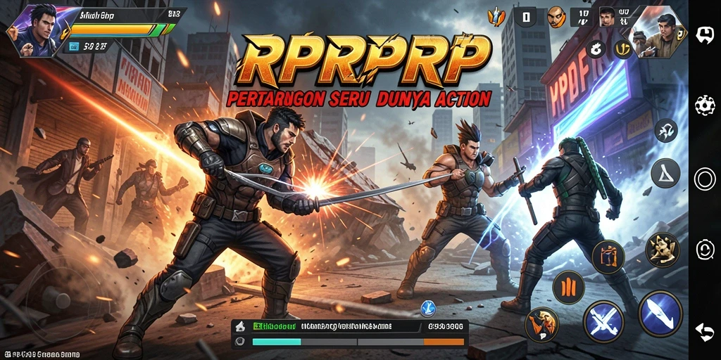 Tampilan screenshot gameplay RPRPRP yang mendebarkan dan penuh aksi.