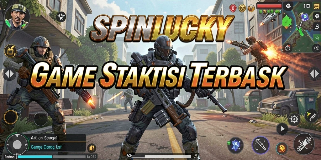 Menampilkan aksi strategi seru dalam gameplay SPINLUCKY.