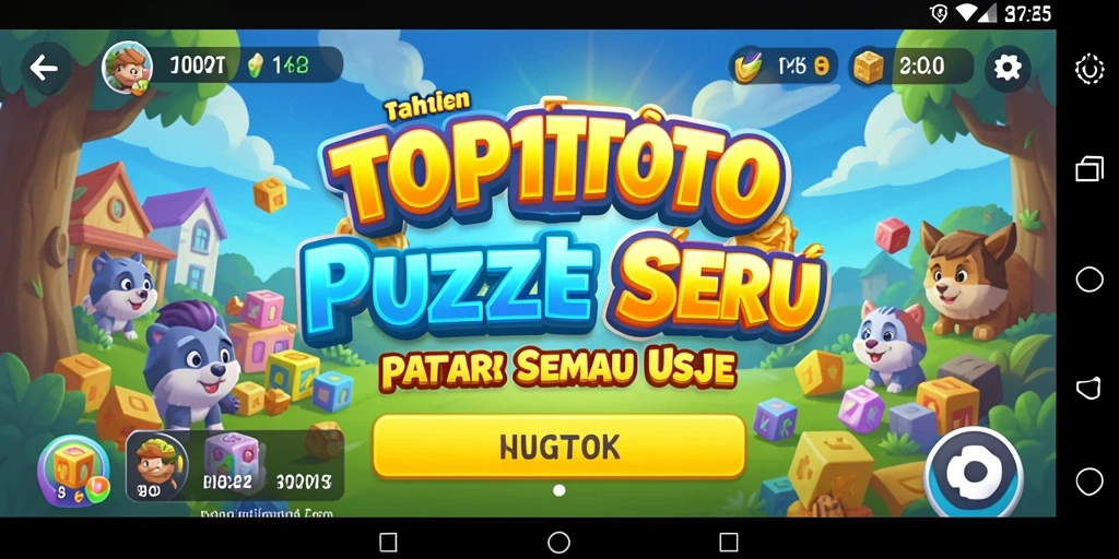 Tampilan gameplay TOP1TOTO penuh warna dan menantang.