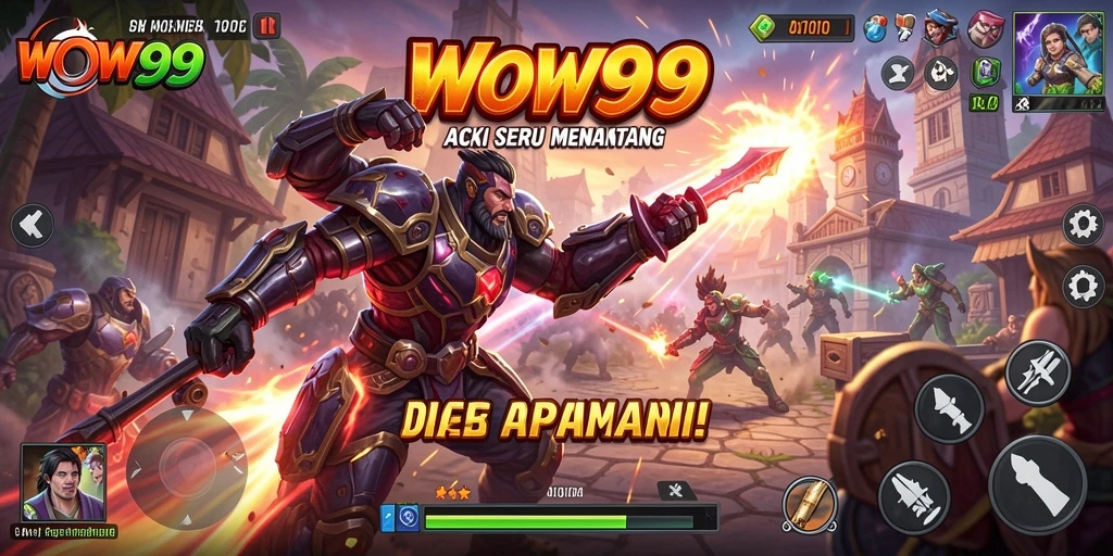 Screenshot aksi mendebarkan dari gameplay WOW99 yang seru.